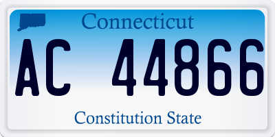 CT license plate AC44866