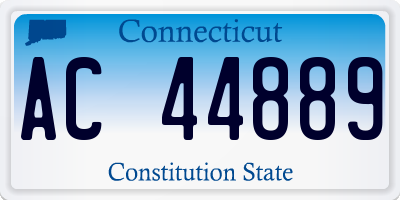 CT license plate AC44889
