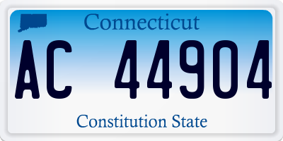 CT license plate AC44904