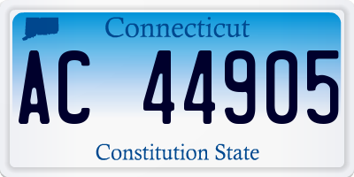CT license plate AC44905