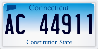 CT license plate AC44911