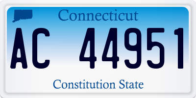 CT license plate AC44951