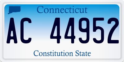 CT license plate AC44952