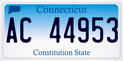 CT license plate AC44953
