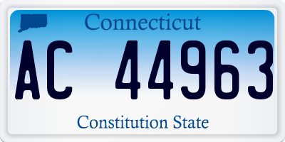 CT license plate AC44963