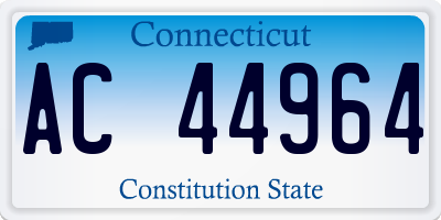 CT license plate AC44964