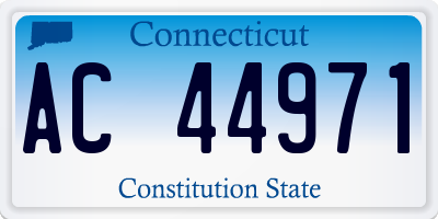 CT license plate AC44971