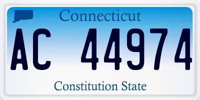 CT license plate AC44974