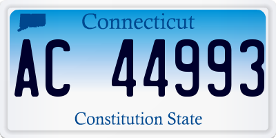 CT license plate AC44993