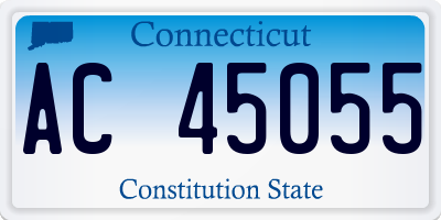 CT license plate AC45055