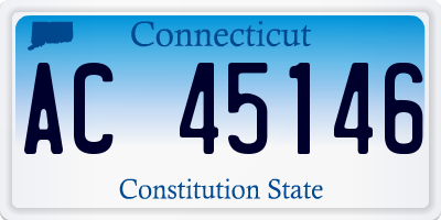 CT license plate AC45146