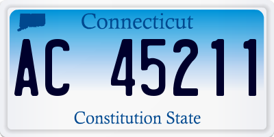 CT license plate AC45211