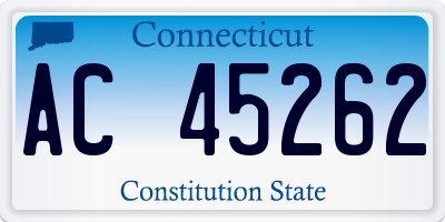 CT license plate AC45262