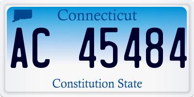 CT license plate AC45484