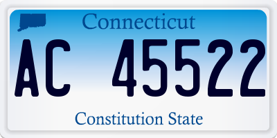 CT license plate AC45522