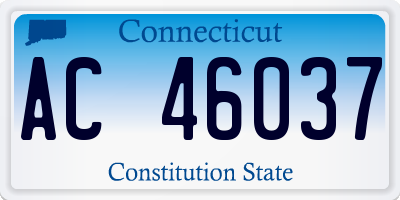 CT license plate AC46037