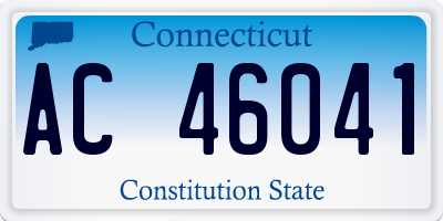 CT license plate AC46041