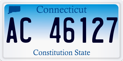 CT license plate AC46127