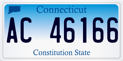 CT license plate AC46166