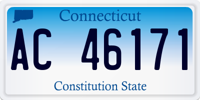 CT license plate AC46171
