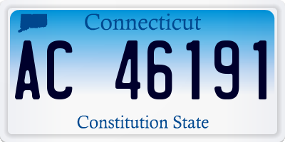 CT license plate AC46191