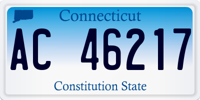 CT license plate AC46217