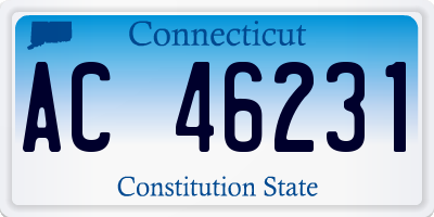 CT license plate AC46231
