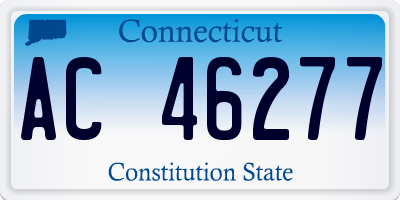 CT license plate AC46277