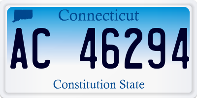CT license plate AC46294