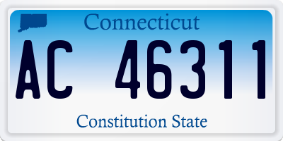 CT license plate AC46311