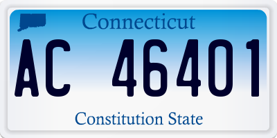 CT license plate AC46401