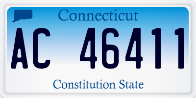 CT license plate AC46411