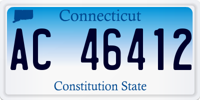 CT license plate AC46412