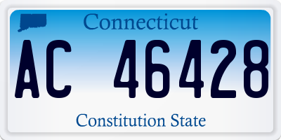CT license plate AC46428