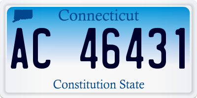 CT license plate AC46431