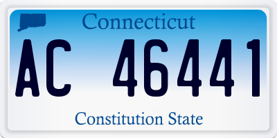 CT license plate AC46441