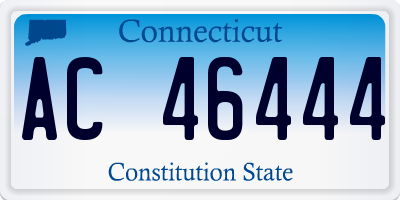 CT license plate AC46444