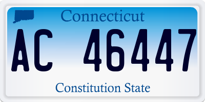 CT license plate AC46447