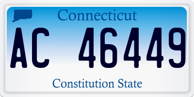 CT license plate AC46449