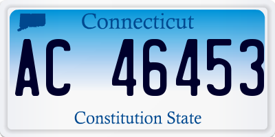 CT license plate AC46453