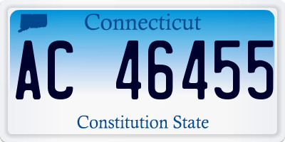 CT license plate AC46455