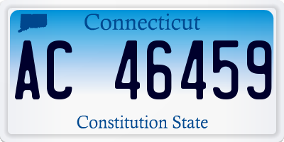 CT license plate AC46459