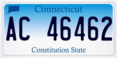 CT license plate AC46462