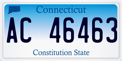 CT license plate AC46463