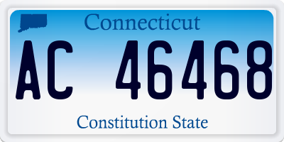 CT license plate AC46468