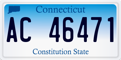 CT license plate AC46471