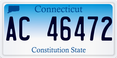 CT license plate AC46472