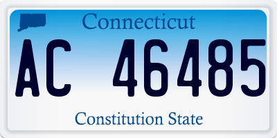 CT license plate AC46485