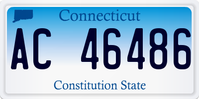 CT license plate AC46486