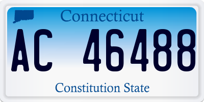 CT license plate AC46488